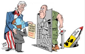 "Prevent Holocaust: BOMB IRAN" by Carlos Latuff