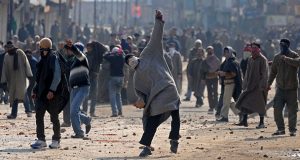 Protests against Indian rule in Kashmir erupted earlier this month after a 17 year old girl was killed by a police teargas shell (AFP)