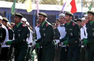 A view of the parade of Iranian Revolutionary Guards. (Atta Kenare/AFP/Getty Images)