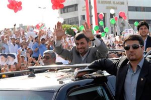 Iranian President Mahmoud Ahmadinejad arrives in Lebanon. ( Mahmoud Tawil/AP)