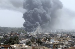 NATO airstrikes on Tripoli, June 7, 2011 (Reuters)