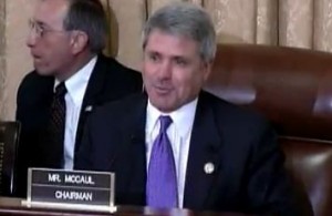 Rep. Michael McCaul (R-TX), Chairman of the House Committee on Homeland Security Subcommittee on Oversight, Investigations and Management, October 26, 2011