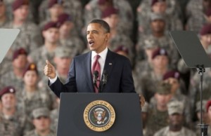 President Obama speaks at Ft. Bragg on the end of the Iraq war