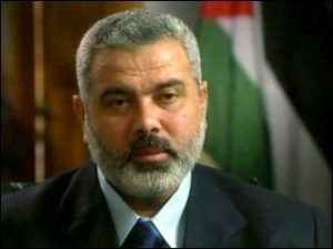 Prime Minister of the Hamas government in the Gaza Strip, Ismail Haniyeh