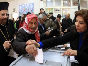 Syrians voted for a new constitution in a referendum on February 26, 2012 (AFP)