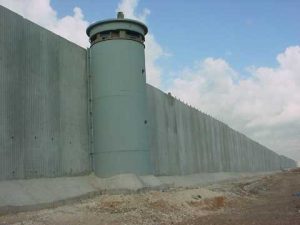 Israel's illegal annexation wall in the occupied West Bank