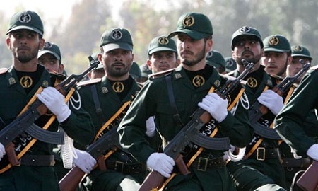 Iranian Revolutionary Guards (Vahid Salemi/AP)