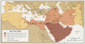"Age of the Caliphs", map published by the CIA in 1993, from a Norman B. Leventhal Map Center collection