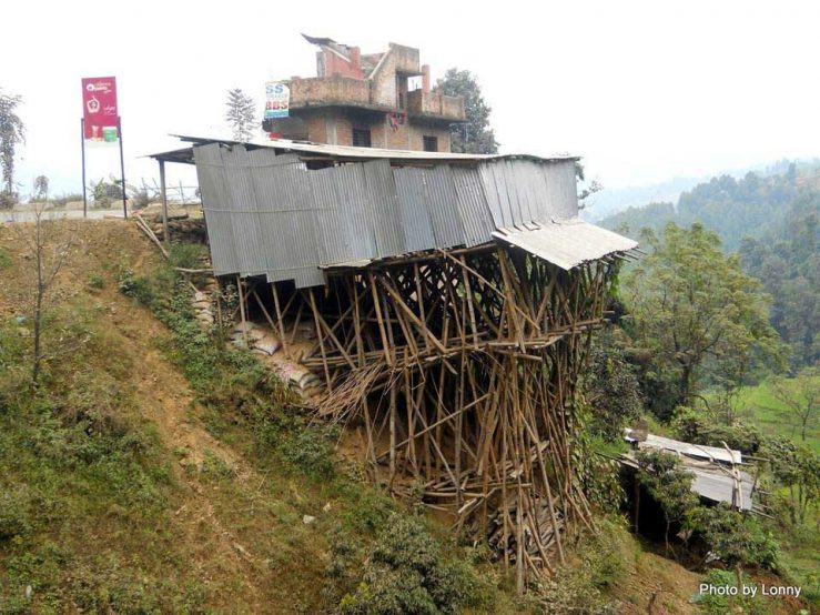 Structural representation of the folly of Nepal’s aid paradigm? (Photo: Alonzo Lyons)