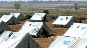 A U.N. IDP camp in the Swabi disctrict set up by the UNHCR to accomodate refugees from Pakistan's military offensive in Swat and Buner (AFP)