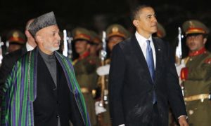 karzai-obama U.S. President Barack Obama with Afghanistan President Hamid Karzai in March (Charles Dharapak/AP)