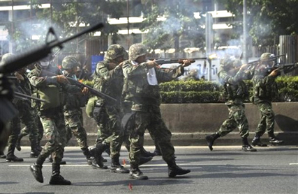 Thai Army Clashes with Protesters