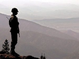 pak-soldier A Pakistani soldier at the Kundi Gar post in North Waziristan (Photo: EPA)