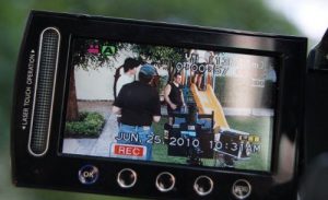 On the set of a 3D martial arts short film