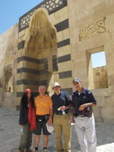 With the grandson of the righteous Syrian (second from left). (Photo: Richard Dikran Tenguerian)