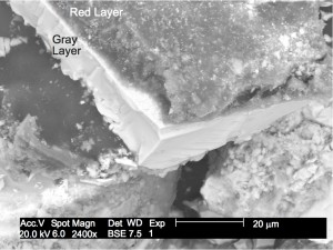 Red/Gray chip from the WTC dust