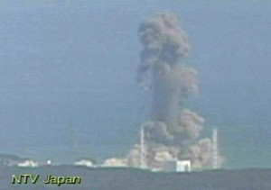 An explosion at Japan's Fukushima Daiichi nuclear plant on Monday, March 14, 2011 (Japan's NTV/AP)