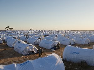 UNHCR camp for Libyan refugees (AP)