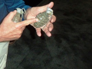 Israeli hand grenades. (Photo courtesy of the author.)