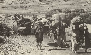 Palestinian refugees making their way to Lebanon from Galilee in October/November 1948 (Fred Csasznik)