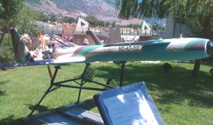 A "Mirsad" drone at the Hezbollah museum in Mlita, south Lebanon (Photo courtesy of the author).