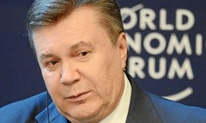 Then President of Ukraine Viktor Yanukovych at the annual World Economic Forum meeting in Davos, Switzerland, January 24, 2013 (World Economic Forum)