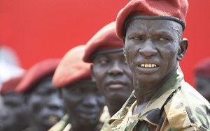 South Sudan's presidential guard await the arrival of foreign dignitaries invited to participate in the country's official independence celebrations in the capital city of Juba, January 9, 2011 (Steve Evans/Flickr)