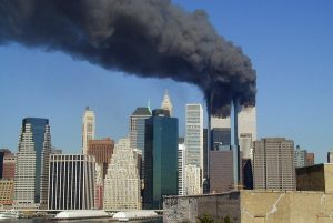 Let’s Talk About the American Deep State The World Trade Center towers smoking on 9/11