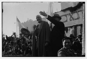 Lord Arthur Balfour in Tel Aviv, c. 1925 (from the G. Eric and Edith Matson Photograph Collection at the Library of Congress)