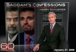 Scott Pelley interviews George Piro, who interrogated Saddam Hussein, on the CBS show 60 Minutes.