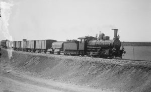 A train on the Baghdad Railway, circa 1910 (G. Eric and Edith Matson Photograph Collection at the Library of Congress)