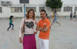 Louisa Lamb with Wisam (photo courtesy of the author)