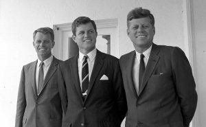 Robert Kennedy, Ted Kennedy, and John Kennedy (Cecil Stoughton/National Archives)