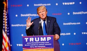 Donald Trump at a town hall meeting in Derry, New Hampshire, August 19, 2015 (Michael Vadon/licensed under CC BY-SA 4.0)