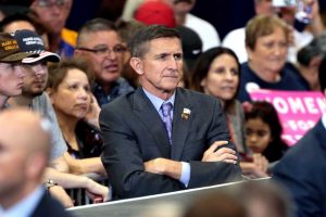 Retired U.S. Army lieutenant general Michael Flynn at a campaign rally for Donald Trump at the Phoenix Convention Center in Phoenix, Arizona. (Gage Skidmore/CC BY-SA 2.0)