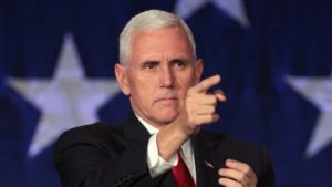Governor Mike Pence speaking with supporters at a campaign rally at the Mesa Convention Center in Mesa, Arizona. (Gage Skidmore/CC BY-SA 2.0)