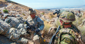 Spanish Legion soldiers train with AFRICOM soldiers in Almeria, Spain. (US Army Africa)