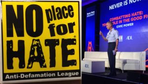 Lt. Gen. Jay Silveria, superintendent of the U.S. Air Force Academy, speaks at the Anti-Defamation League's "Never is Now" summit Nov. 13, 2017 in San Francisco, California. (Master Sgt. Jasmine Reif/US Air Force)