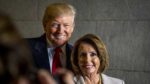 US President-elect Donald Trump and Speaker of the House Nancy Pelosi in Washington, DC, on January 20, 2017 (Staff Sgt. Marianique Santos/Department of Defense)