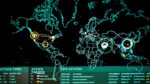 Cyber attacks displayed on a map at Warfield Air National Guard Base in Maryland on June 3, 2017 (Photo by J.M. Eddins Jr, US Air Force)