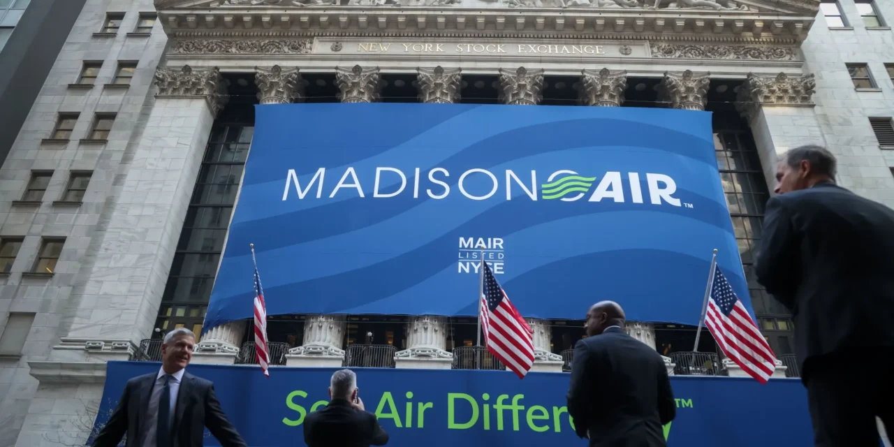 Madison Air Solutions Soars 19% on IPO Debut in Largest US Industrial Listing Since 1999
