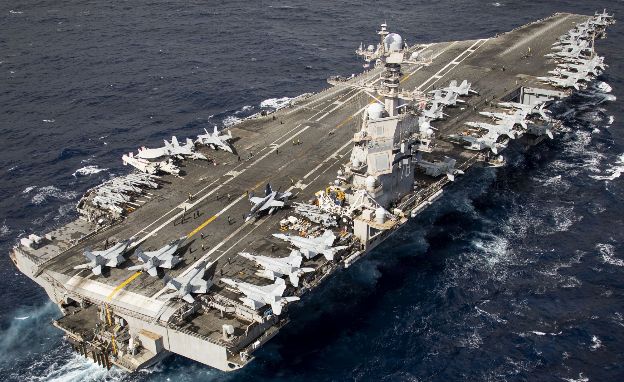 Gerald R. Ford Engine USS Gerald R. Ford Returns Home After Year-Long Deployment Through Two ...