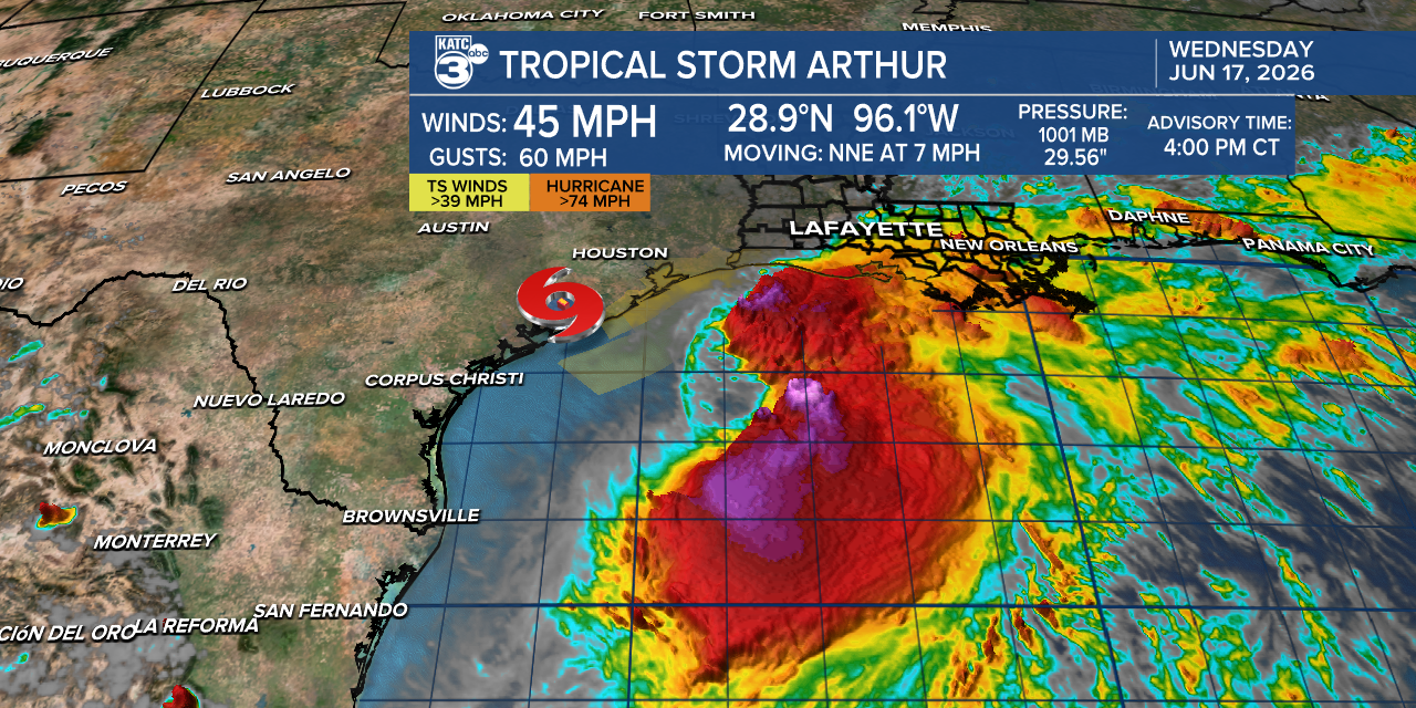 Tropical Storm Arthur Threatens Life-Threatening Floods Along Gulf Coast As Atlantic Season Opens