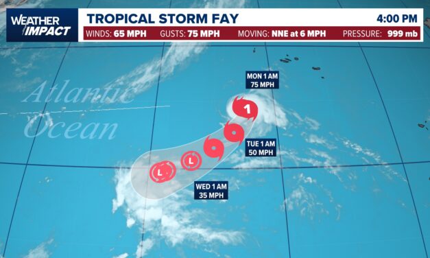 Tropical Storm Fay Strengthens In The Atlantic With Hurricane Status Possible